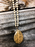 Ivory/Natural Stone Necklace