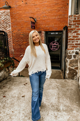 Light Medium washed Flared jeggings 30 inch inseam