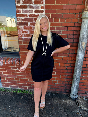 Made for fall dress-black