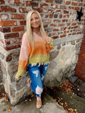 Distressed Ombré Sweater