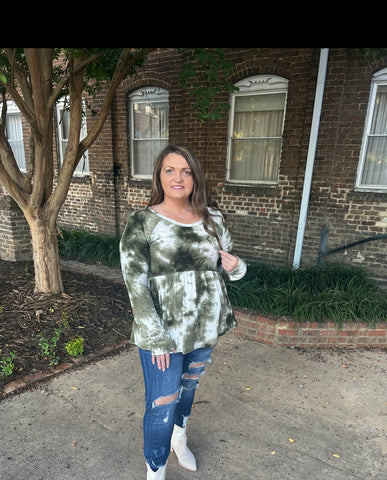 LIVING FOR FALL TOP-Olive