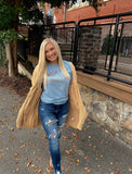 Mustard cable knit Cardigan