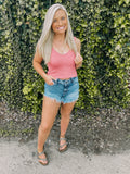 Seamless Cropped tank-mauve