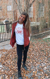 Live oak red fleece vest