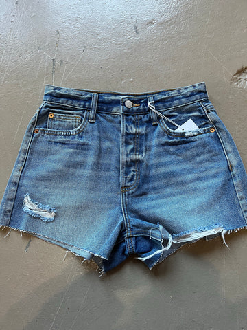 High Waisted distressed shorts