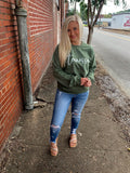 Glitter Tennessee script sweatshirt
