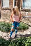 Sweet Summertime Cropped tank-neon pink