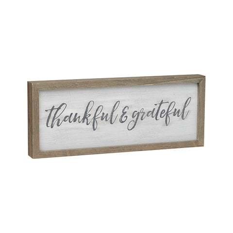 Thankful & Grateful Sign