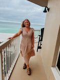 Touch of Fall Dress-Light Taupe
