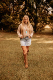 Oatmeal Mock Neck Sweater