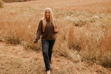 Vintage Washed Henley Sweater