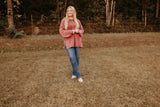 Burgundy Distressed Top