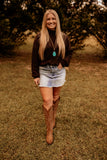 Brown Mock Neck Sweater
