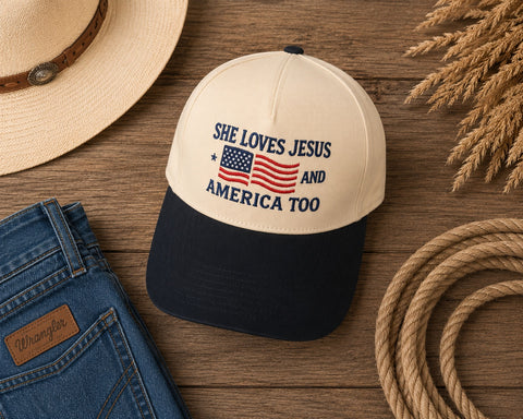 She loves Jesus and America too Hat