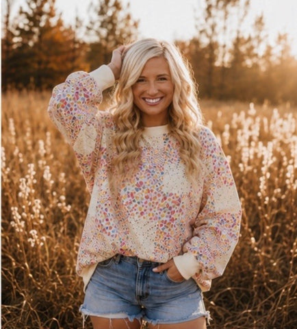 GoldenHour Meadow Bloom Top