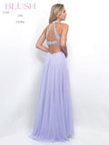Lilac A-line Blush Prom Dress