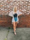 Vacay bound kimono-snake print