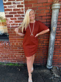 Made for fall dress-rust