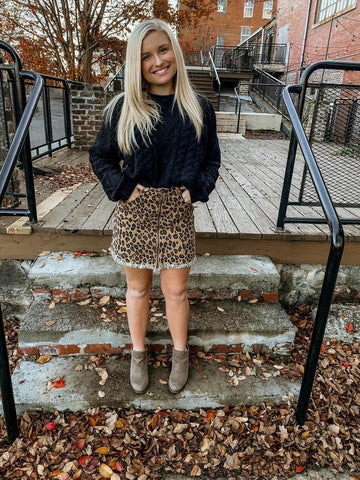 Brown Leopard skirt